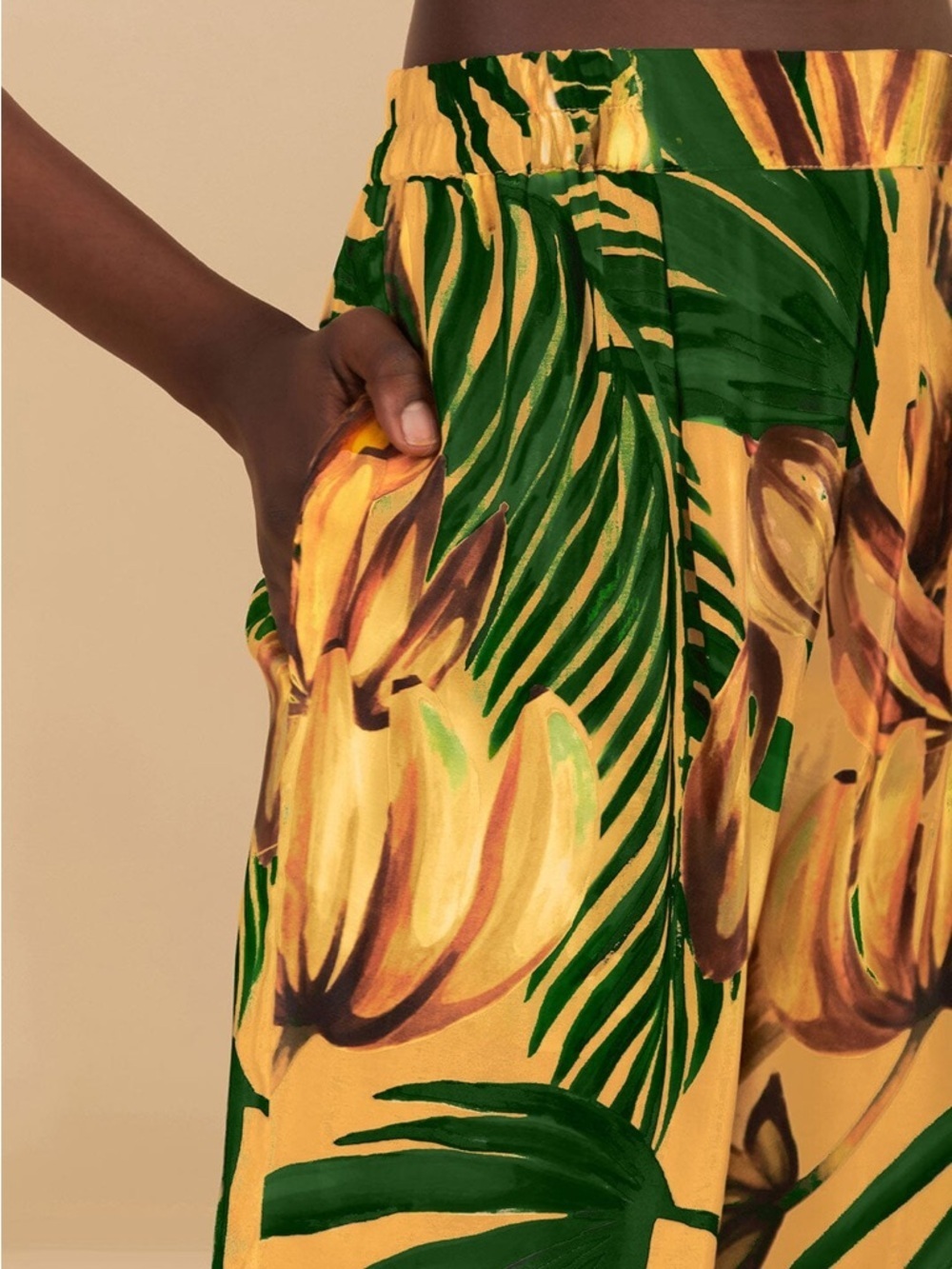 Farm Rio: Yellow Bananart Pajama Pants - Picture 5 of 12